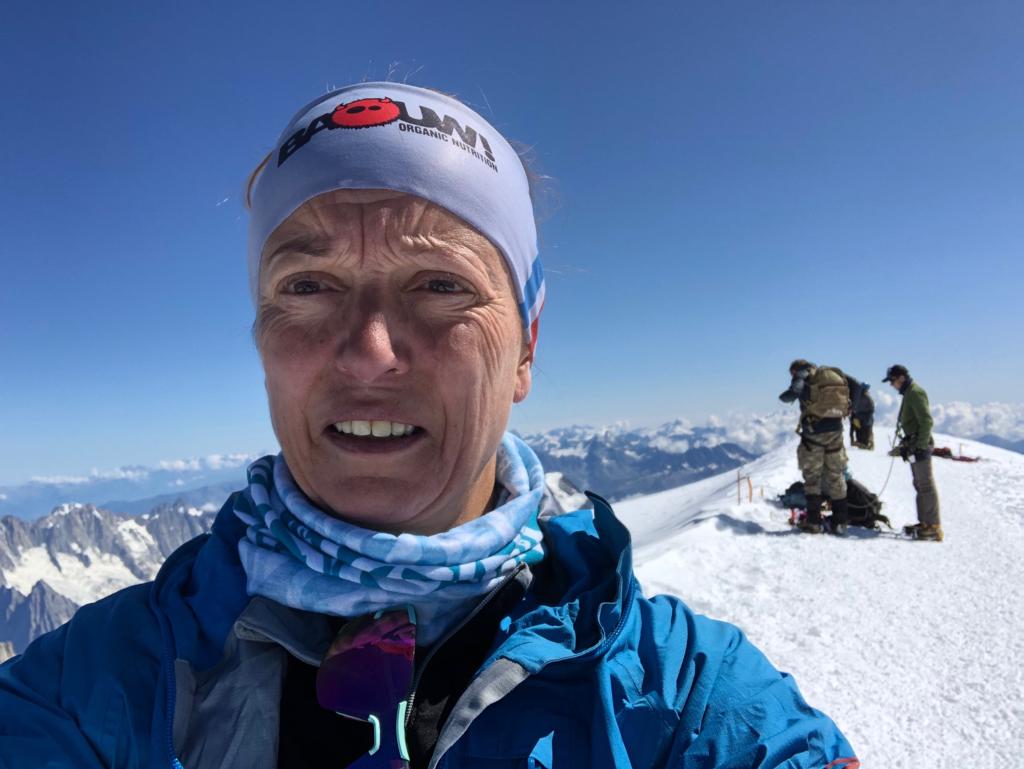 Anne-Catherine Péchinot, sommet du Mont Blanc le 26 Août 2019