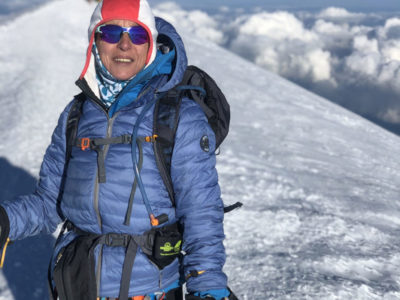 Anne-Catherine Péchinot, sommet du Mont-Blanc - 2019